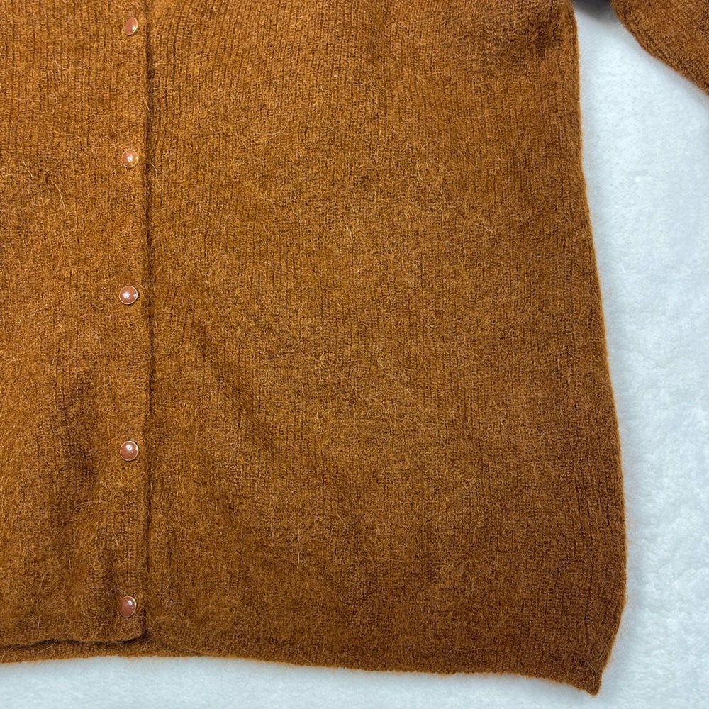Sezane Super Kid Mohair and Alpaca mix Cardigan. Carolyn Kennedy, French girl - Picture 2 of 6